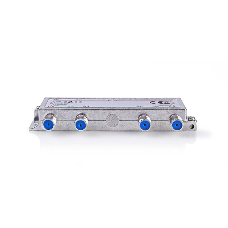 Nedis SSPL610ME Satelliet F-splitter Max 17 Db Versterking 5 - 2400 Mhz 6 Uitgangen