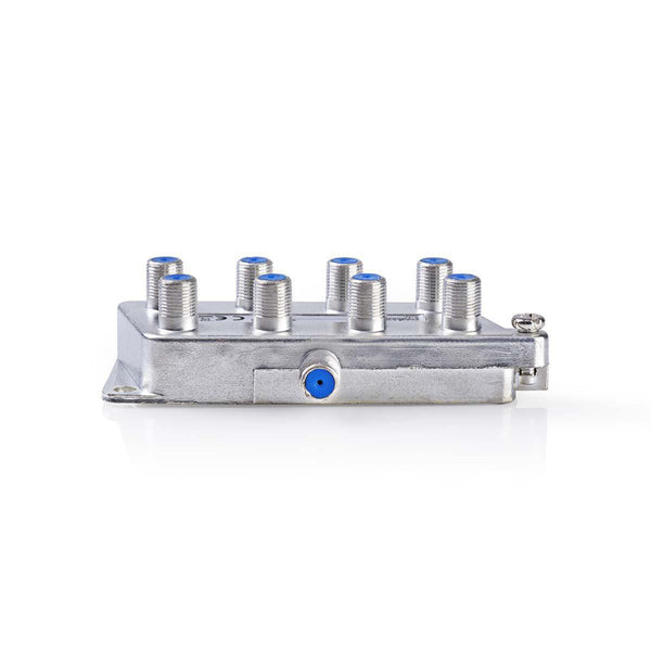 Nedis SSPL810ME Satelliet F-splitter Max 18,5 Db Versterking 5 - 2400 Mhz 8 Uitgangen