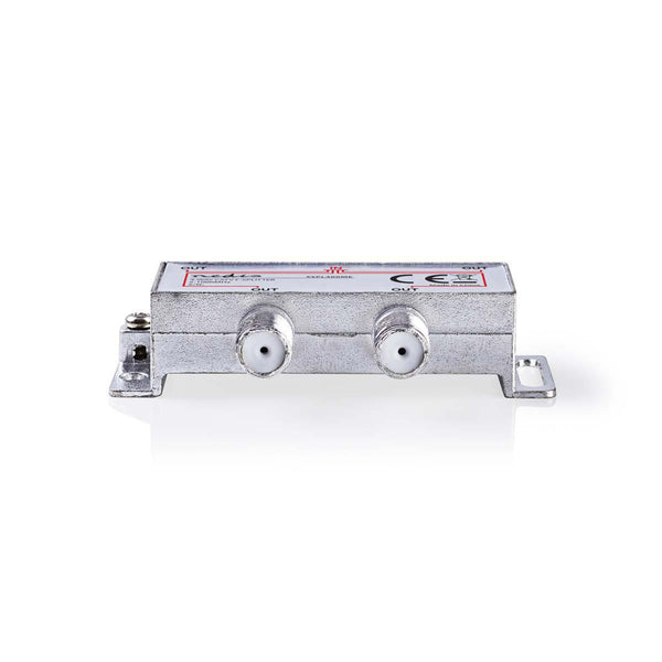 Nedis SSPL400ME Catv F-splitter Max 8,0 Db Versterking 5 - 1000 Mhz 4 Uitgangen