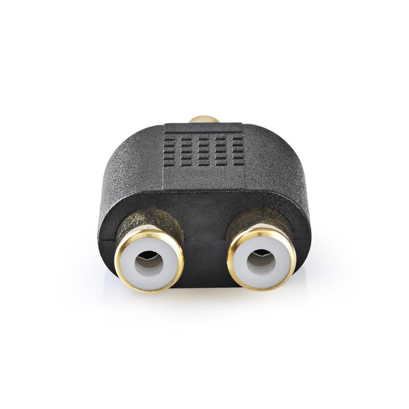 Nedis CAGP24940BKG Subwoofer-adapter Rca Male - 2x Rca Female 10 Stuks Zwart