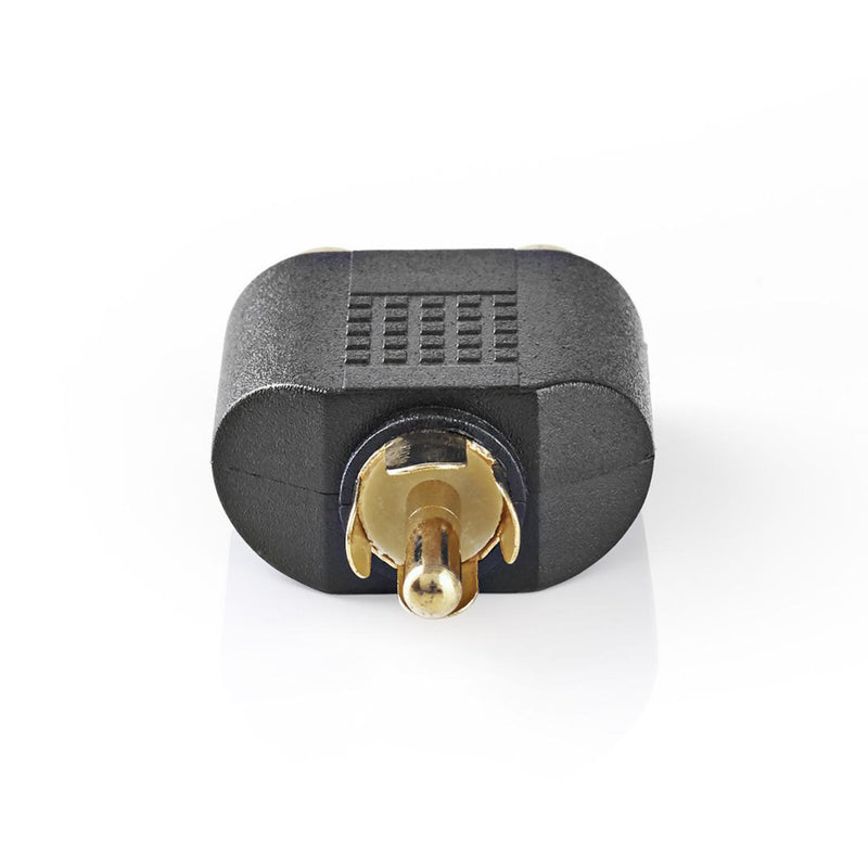 Nedis CAGP24940BKG Subwoofer-adapter Rca Male - 2x Rca Female 10 Stuks Zwart