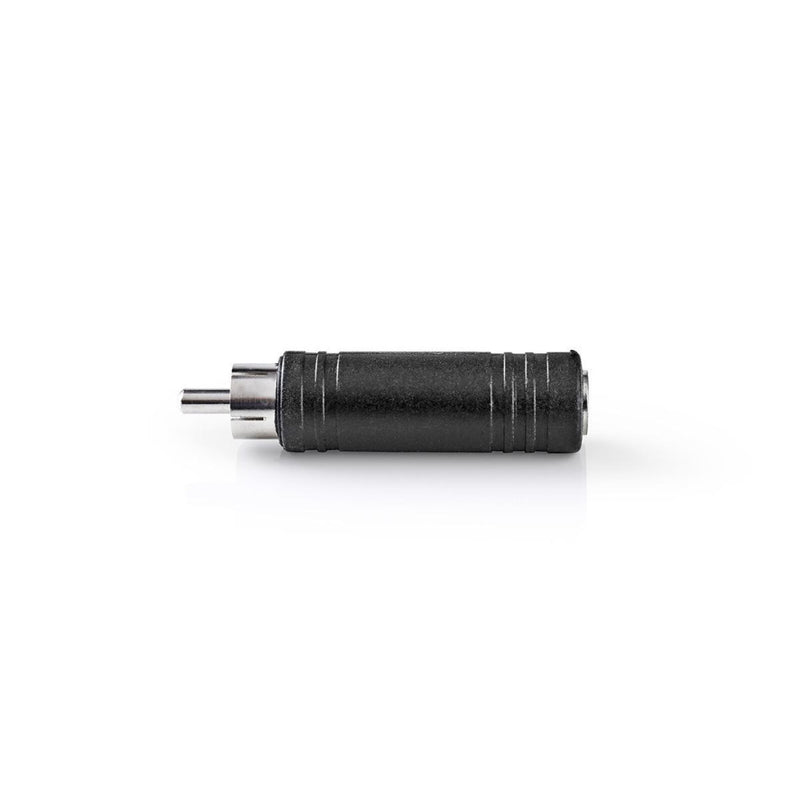 Nedis CAGP24933BK Mono-audioadapter Rca Male - 6,35 Mm Female 10 Stuks Zwart