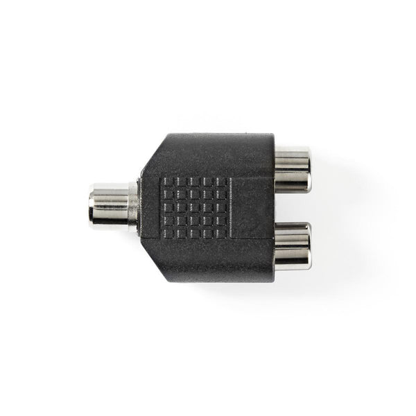 Nedis CAGP24941BK Subwoofer-adapter Rca Male - 2x Rca Female 10 Stuks Zwart