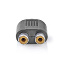 Nedis CAGP24941BK Subwoofer-adapter Rca Male - 2x Rca Female 10 Stuks Zwart