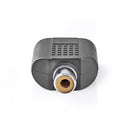 Nedis CAGP24941BK Subwoofer-adapter Rca Male - 2x Rca Female 10 Stuks Zwart