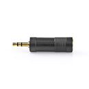 Nedis CAGP22935BKG Stereo Audioadapter 3,5 Mm Male - 6,35 Mm Female 10 Stuks Zwart