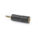 Nedis CAGP22935BKG Stereo Audioadapter 3,5 Mm Male - 6,35 Mm Female 10 Stuks Zwart