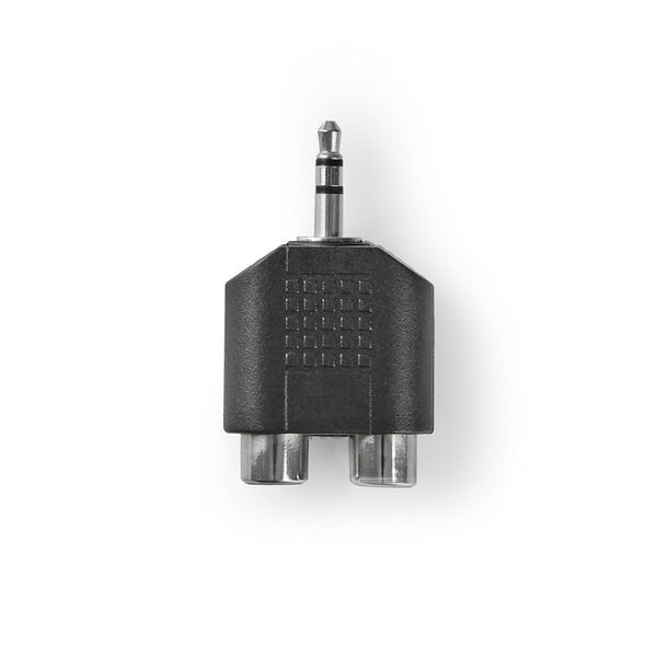 Nedis CAGP22940BK Stereo Audioadapter 3,5 Mm Male - 2x Rca Female 10 Stuks Zwart