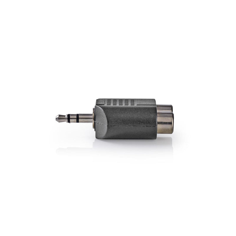 Nedis CAGP22940BK Stereo Audioadapter 3,5 Mm Male - 2x Rca Female 10 Stuks Zwart