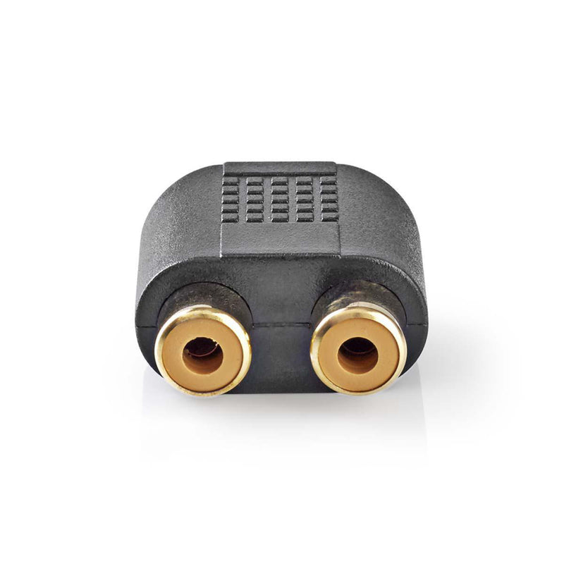 Nedis CAGP22940BKG Stereo Audioadapter 3,5 Mm Male - 2x Rca Female 10 Stuks Zwart