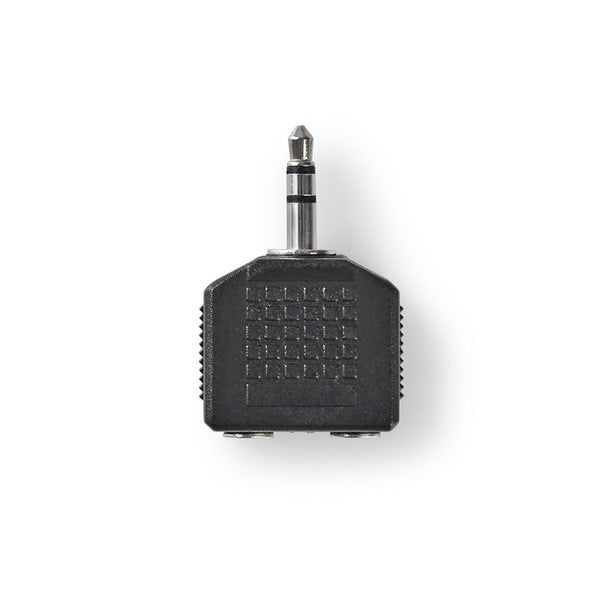 Nedis CAGP22945BK Stereo Audioadapter 3,5 Mm Male - 2x 3,5 Mm Female 10 Stuks Zwart