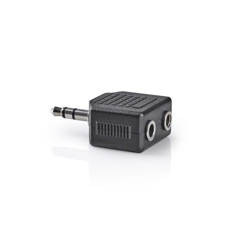 Nedis CAGP22945BK Stereo Audioadapter 3,5 Mm Male - 2x 3,5 Mm Female 10 Stuks Zwart