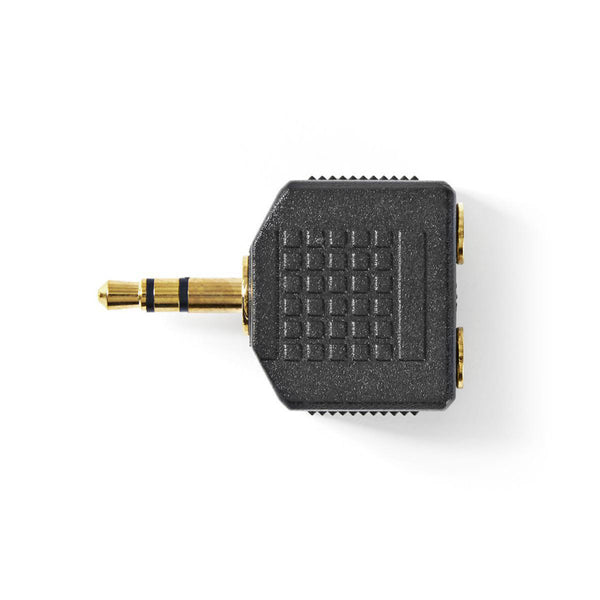Nedis CAGP22945BKG Stereo Audioadapter 3,5 Mm Male - 2x 3,5 Mm Female 10 Stuks Zwart