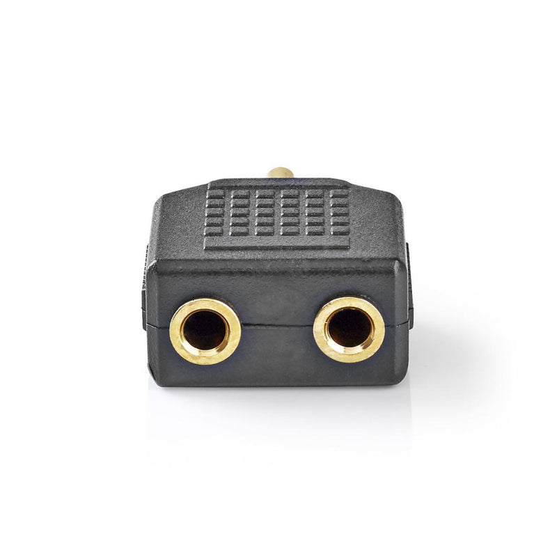 Nedis CAGP22945BKG Stereo Audioadapter 3,5 Mm Male - 2x 3,5 Mm Female 10 Stuks Zwart