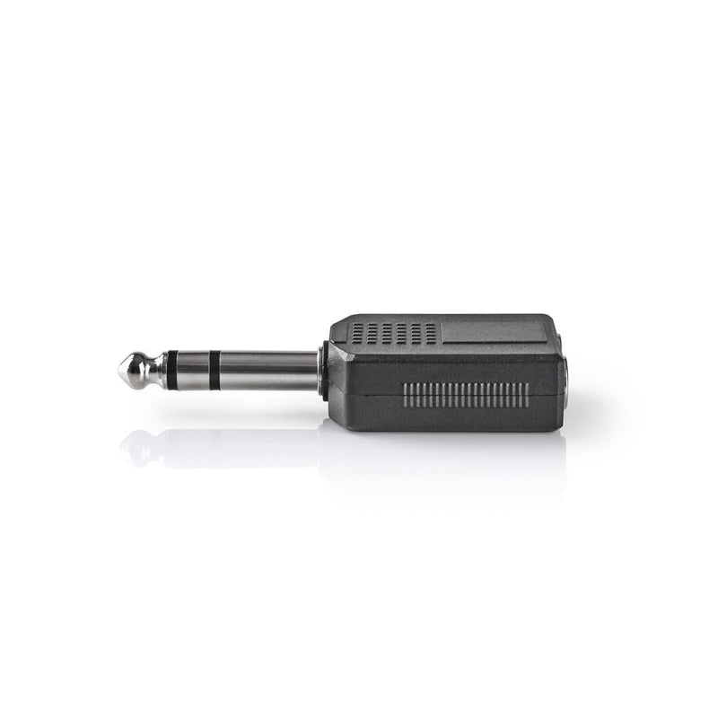 Nedis CAGP23940BK Stereo-audioadapter 6,35 Mm Male 2x 6,35 Mm Female Vernikkeld Recht Abs Zwart 10