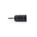 Nedis CAGP21930BK Stereo Audioadapter 2,5 Mm Male - 3,5 Mm Female 10 Stuks Zwart