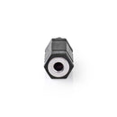 Nedis CAGP21930BK Stereo Audioadapter 2,5 Mm Male - 3,5 Mm Female 10 Stuks Zwart
