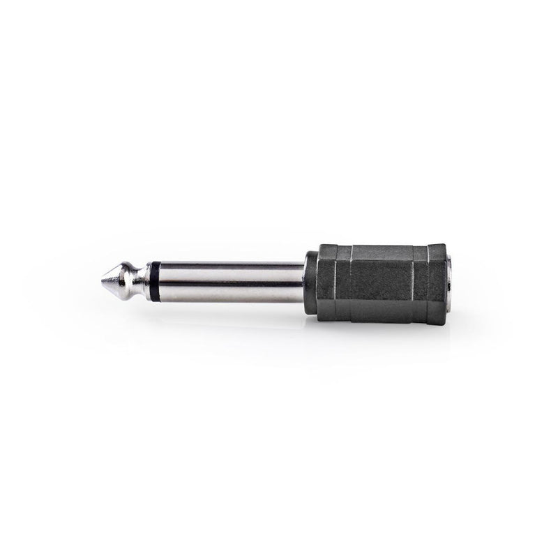 Nedis CAGP23929BK Mono-audioadapter 6,35 Mm Male - 3,5 Mm Female 10 Stuks Zwart