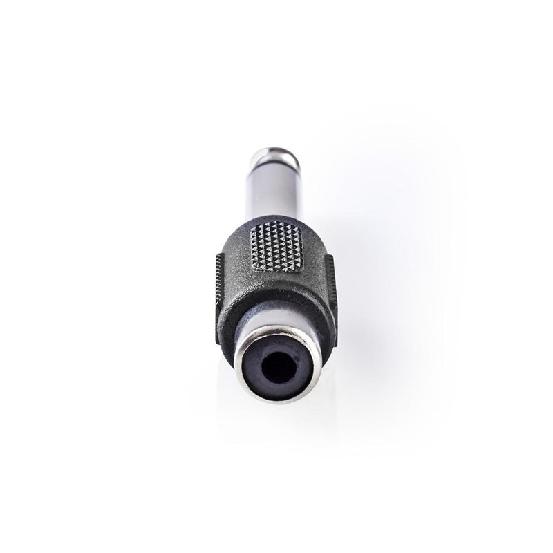 Nedis CAGP23935BK Mono-audioadapter 6,35 Mm Male - Rca Female 10 Stuks Zwart