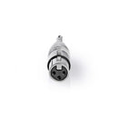 Nedis CAGP15941ME Xlr-adapter 6,35 Mm Male - Xlr 3-pins Female 10 Stuks Metaal