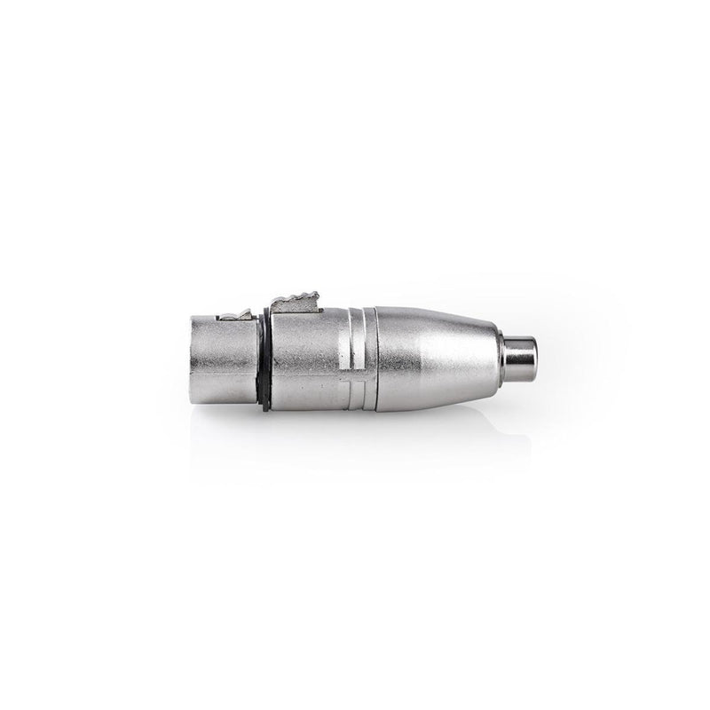 Nedis CAGP15933ME Xlr-adapter Xlr 3-pins Female + Rca Female 10 Stuks Metaal