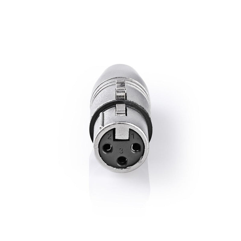 Nedis CAGP15933ME Xlr-adapter Xlr 3-pins Female + Rca Female 10 Stuks Metaal