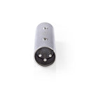 Nedis CAGP15921ME Xlr-adapter Xlr 3-pins Male - Xlr 3-pins Male 10 Stuks Metaal