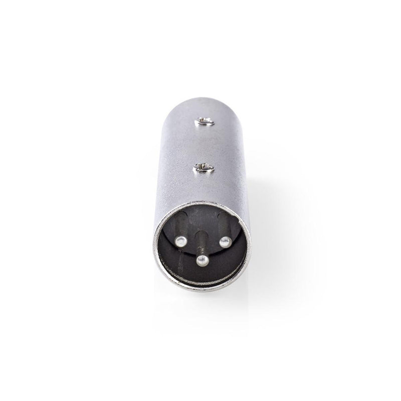 Nedis CAGP15921ME Xlr-adapter Xlr 3-pins Male - Xlr 3-pins Male 10 Stuks Metaal