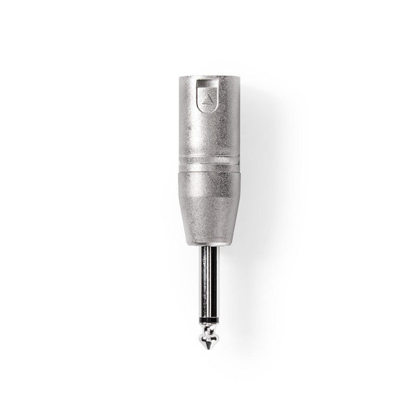 Nedis CAGP15942ME Xlr-adapter Xlr 3-pins Male - 6,35 Mm Male 10 Stuks Metaal