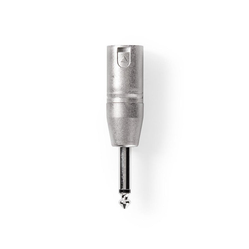 Nedis CAGP15942ME Xlr-adapter Xlr 3-pins Male - 6,35 Mm Male 10 Stuks Metaal