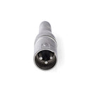 Nedis CAGP15944ME Xlr-adapter Xlr 3-pins Male - 6,35 Mm Female 10 Stuks Metaal
