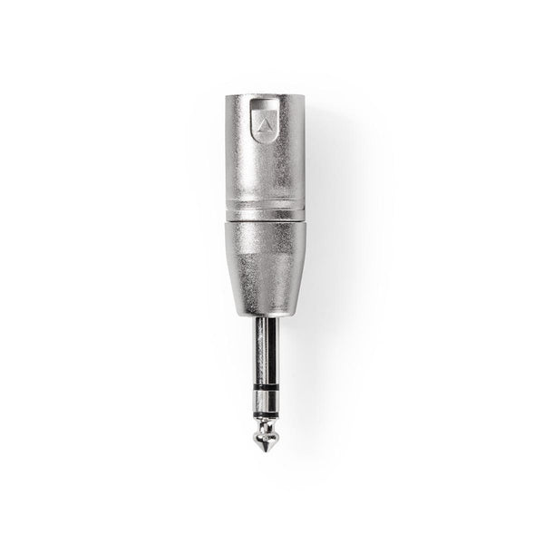 Nedis CAGP15943ME Xlr-adapter Xlr 3-pins Male - 6,35 Mm Male 10 Stuks Metaal