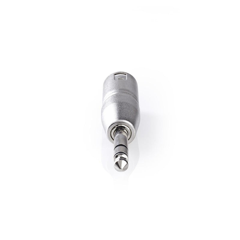 Nedis CAGP15943ME Xlr-adapter Xlr 3-pins Male - 6,35 Mm Male 10 Stuks Metaal