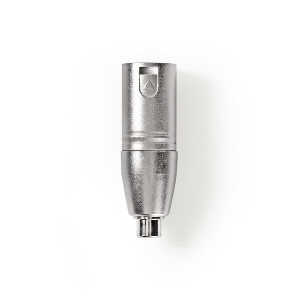 Nedis CAGP15930ME Xlr-adapter Xlr 3-pins Male - Rca Female 10 Stuks Metaal