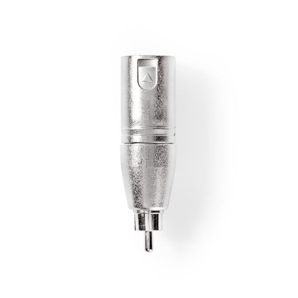 Nedis CAGP15931ME Xlr-adapter Xlr 3-pins Male - Rca Male 10 Stuks Metaal