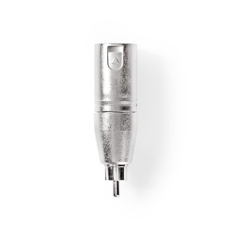 Nedis CAGP15931ME Xlr-adapter Xlr 3-pins Male - Rca Male 10 Stuks Metaal