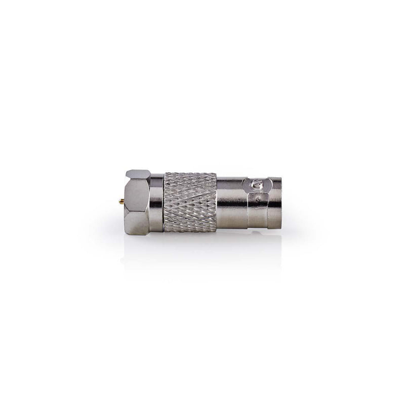Nedis CSGP41966ME Satelliet- En Antenne-adapter F Male - Bnc Female 10 Stuks Metaal