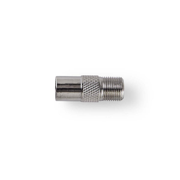 Nedis CSGP41954ME Satelliet- En Antenne-adapter Coax Male - F Female 10 Stuks Metaal