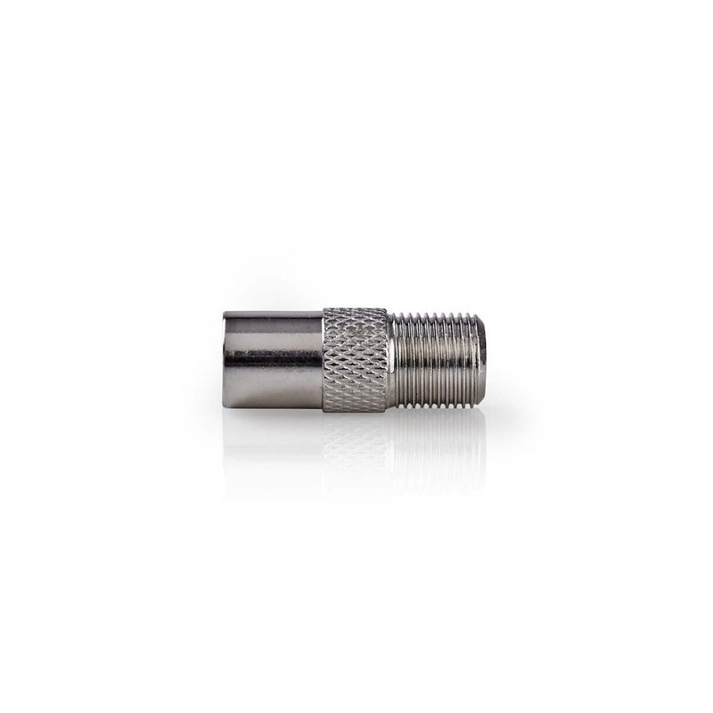 Nedis CSGP41954ME Satelliet- En Antenne-adapter Coax Male - F Female 10 Stuks Metaal