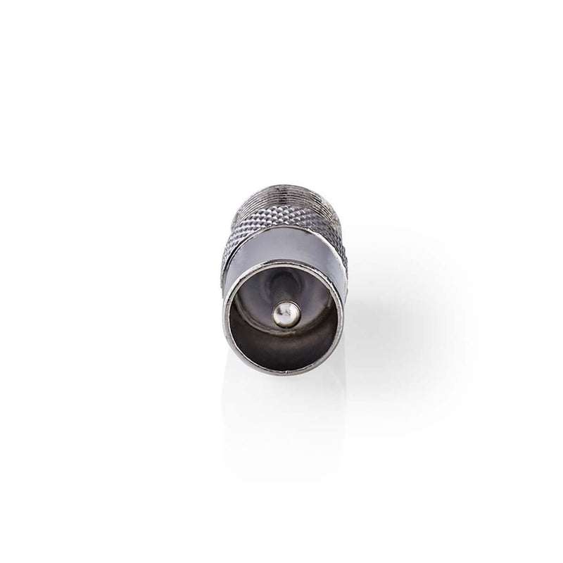Nedis CSGP41954ME Satelliet- En Antenne-adapter Coax Male - F Female 10 Stuks Metaal