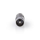 Nedis CSGP41974ME Satelliet- En Antenne-adapter Coax Male - F Female 10 Stuks Metaal