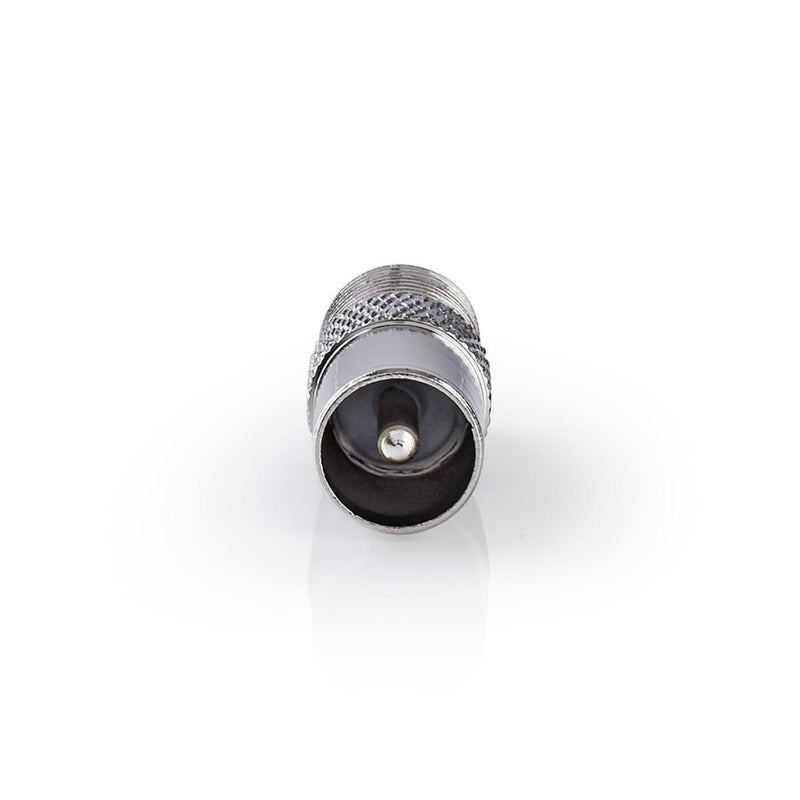 Nedis CSGP41974ME Satelliet- En Antenne-adapter Coax Male - F Female 10 Stuks Metaal
