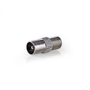 Nedis CSGP41974ME Satelliet- En Antenne-adapter Coax Male - F Female 10 Stuks Metaal