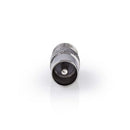 Nedis CSGP41974ME Satelliet- En Antenne-adapter Coax Male - F Female 10 Stuks Metaal