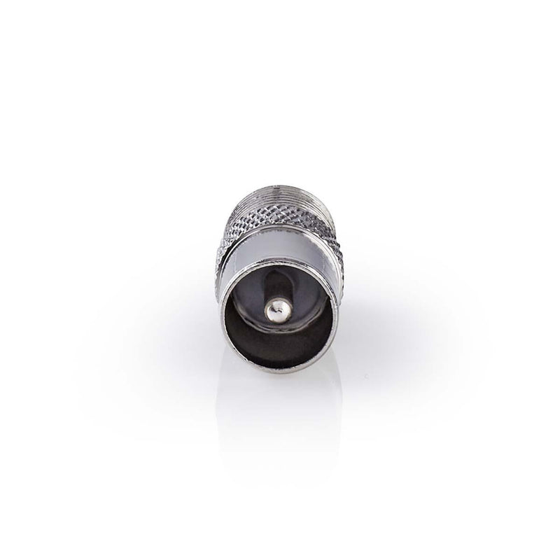 Nedis CSGP41974ME Satelliet- En Antenne-adapter Coax Male - F Female 10 Stuks Metaal