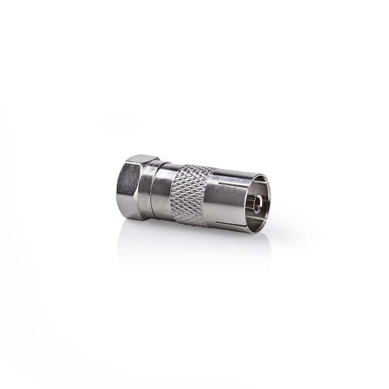 Nedis CSGP41952ME Satelliet- En Antenne-adapter F Male - Coax Female 10 Stuks Metaal