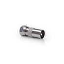 Nedis CSGP41953ME Satelliet- En Antenne-adapter F Male - Coax Male 10 Stuks Metaal