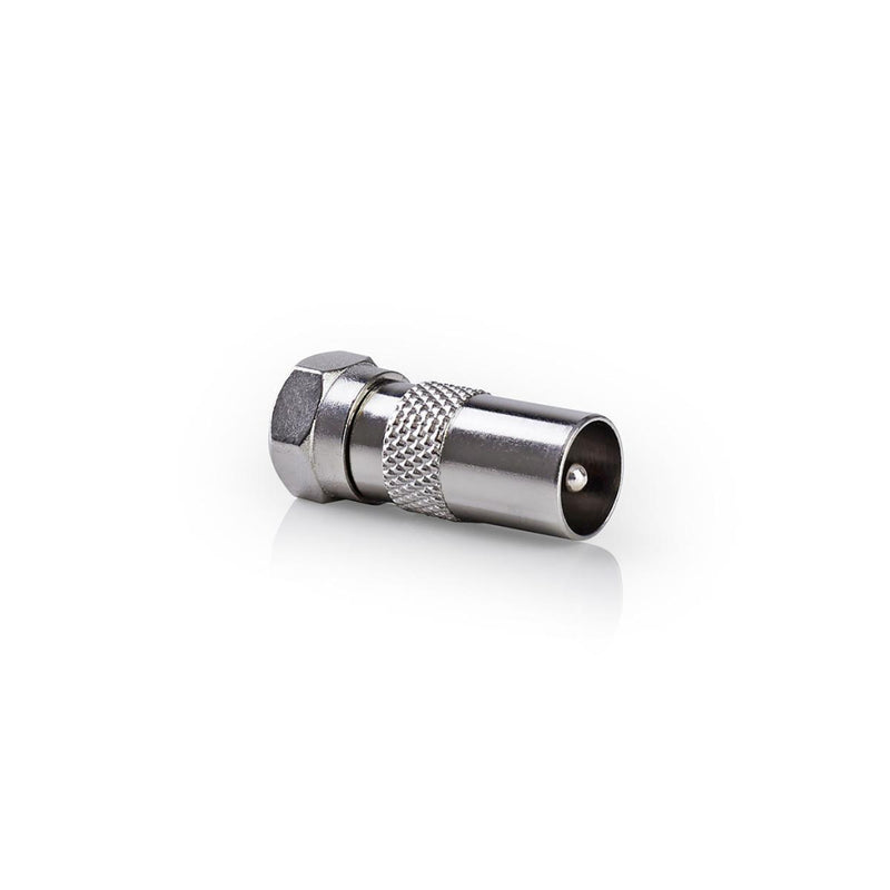 Nedis CSGP41953ME Satelliet- En Antenne-adapter F Male - Coax Male 10 Stuks Metaal