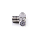 Nedis CSGP41957ME Satelliet- En Antenne-adapter F Female - 2x F Female 10 Stuks Metaal