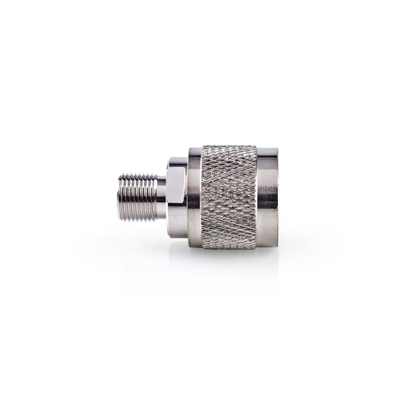 Nedis CSGP42941ME Satelliet- En Antenne-adapter N Male - F Female 10 Stuks Metaal